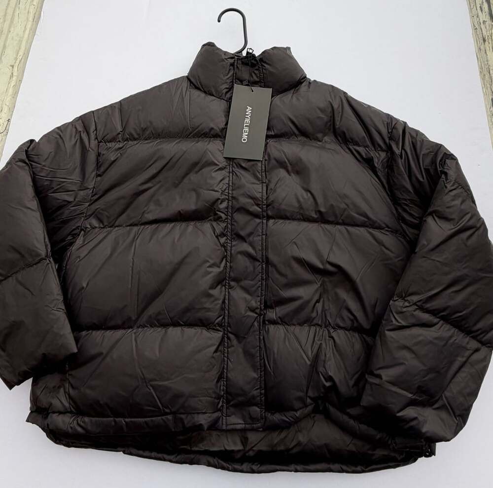 Black Womens Down Puffer Jacket Size S New